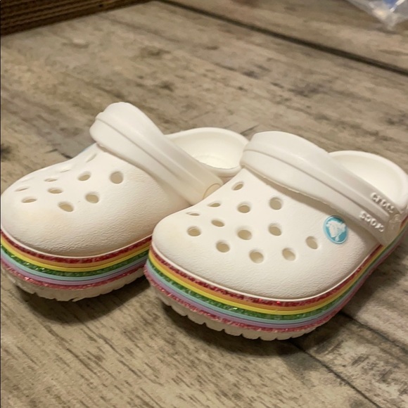 CROCS Other - Croc C5 Rainbow Glitter Crocs